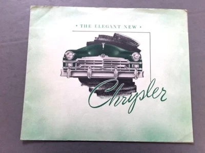 1949 Chrysler Windsor and Royal Original Vintage Car Sales Brochure Catalog Foto 1 de 4