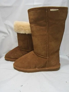 Women's Bearpaw Emma Tall Winter Boots - Hickory Brown Suede Size 10 US (P51K) - Picture 1 of 15