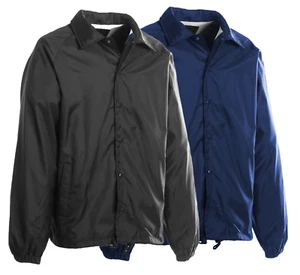 Men's Lightweight Water Resistant Windbreaker Coach Jacket - Picture 1 of 15