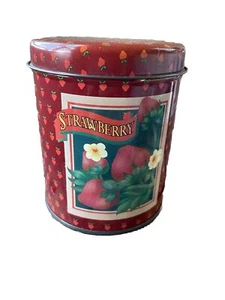 Vintage Strawberry Metal Canister  - Bild 1 von 5