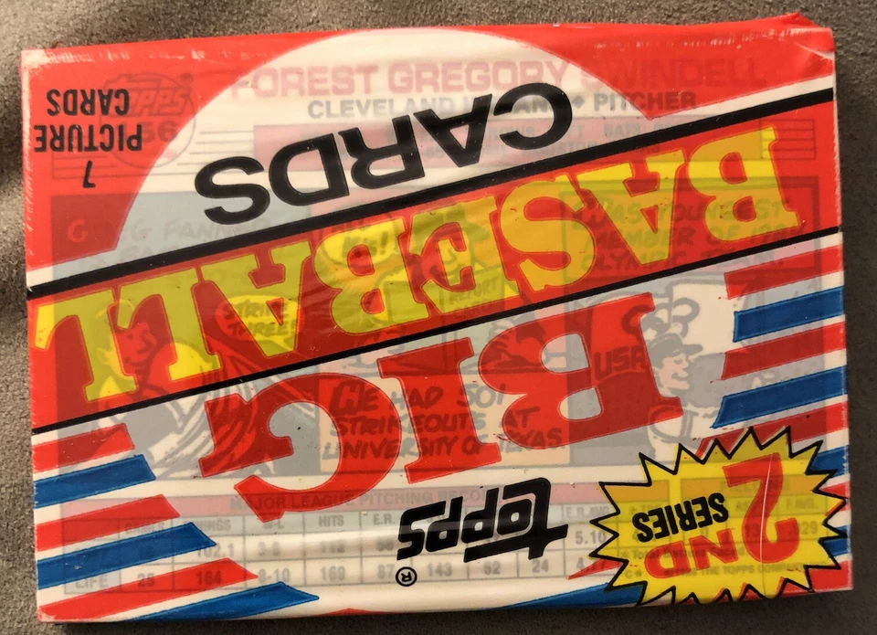 Paquete de tarjetas de béisbol Topps Big 1988 segunda serie Greg Swindell Indians mostrando la parte superior Foto 1 de 4