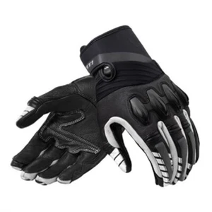 Guantes De Piel Moto Revit ENERGY NEGRO BLANCO Guantes De Cuero Primavera Verano - Imagen 1 de 1
