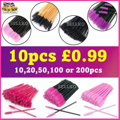 Eyelash Brushes Disposable Mascara Wands Applicator Lash Extension Cosmetic Set