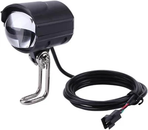 E-Bike Led Headlight 2W 36V‑48V Bicycle Light with 75‑100Db Loud Horn Waterproof - Picture 1 of 8