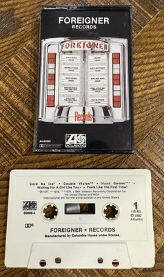 Foreigner - Records (Cassette Tape, 1982, Atlantic Records) *FREE SHIPPING* - Image 1 of 3