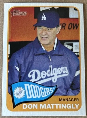 DON MATTINGLY 2014 TOPPS HERITAGE Card #217 NM-MT Condition - Image 1 of 2