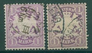 BAYERN 1874 Nº 31a+b matasellado (922721) - Imagen 1 de 1