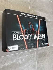 Vampire the Masquerade Bloodlines 2 ¡RARO! Caja de carteles de exhibición de tienda promoción VTMB2 - Imagen 1 de 24