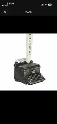 Taylor Swift 'TTPD' the Tortured Poets Department Typewriter Ornament - Image 1 of 4