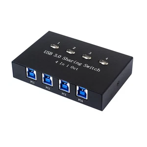 4 in 1 out USB 3.0 Sharing Switch Key Sharer Splitter KVM Printer Switcher b - Afbeelding 1 van 11