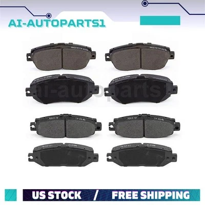 For 1993 1994 Lexus LS400 Pair Front & Rear Brake Pads Kit - Image 1 of 4