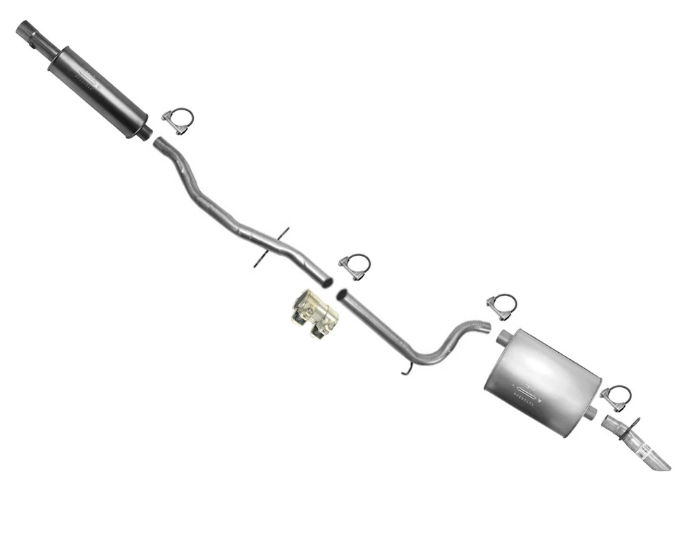 共振器管道消声器尾管适用于 1997 - 2005 年别克公园大道 3.8L — 第 1/4 张图片
