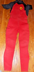 Women’s Body Glove wetsuit Size M Red Black Zip Up long leg - Picture 1 of 2