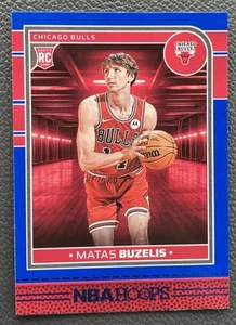 Matas Buzelis 2024-25 Panini NBA Hoops Blue Parallel Rookie RC #241 - Bild 1 von 2