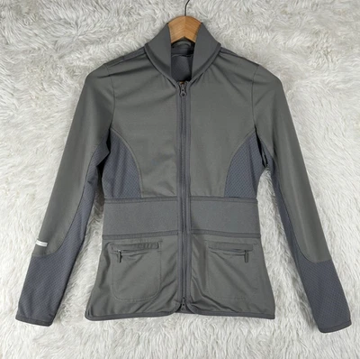 Stella McCartney Adidas Size M Gray Run Performance Mid-Layer Athletic Jacket - Image 1 of 4