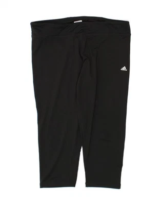 ADIDAS Womens Climalite Capri Tracksuit Trousers UK 20/22 XL Black CI06 - Image 1 of 3