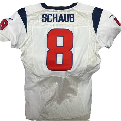 Camiseta de fútbol Nike para hombre blanca Houston Texans #8 Matt Schaub en el campo talla 48 Foto 1 de 4