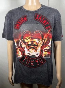Iro-ochi Embroidered UNBORN SAINTS Tokyo T-Shirt Sz XL - Picture 1 of 10