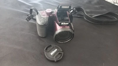 NIKON COOLPIX B500 16MP Digital Camera Plum SD Card Strap 40X Optical READ! - Image 1 of 4