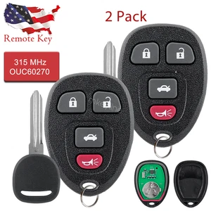 2 para Chevrolet Monte Carlo 2006 2007 2008 mando a distancia + llave de encendido OUC60270 - Imagen 1 de 7