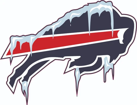 Buffalo Bills Snow Inspired Side Mini Football Helmet Decals Cover