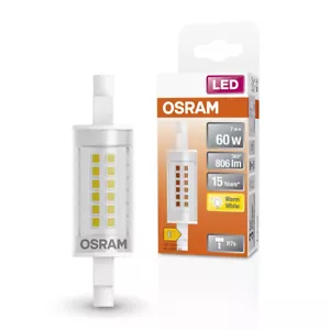 Bombilla LED Osram Forma de varilla Slim Line 78mm 7W = 60W R7s 806lm blanco cálido 2700K - Imagen 1 de 3