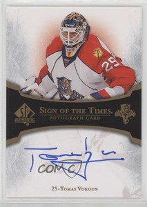 2007-08 SP Authentic Sign of the Times Tomas Vokoun #ST-TV Auto