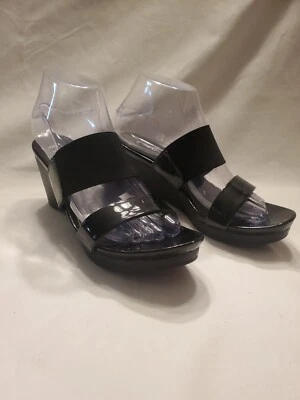 Босоножки Chaps Rhoda женские размер 7,5 B черные синтетические на танкетке без шнурков - Изображение 1 из 4