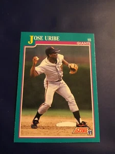 1991 Score - #628 Jose Uribe - Picture 1 of 1
