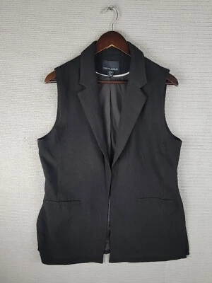 Cynthia Rowley vest suit jacket blazer size large casual women black - Image 1 of 4