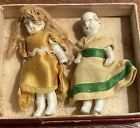 Antique Primitive Porcelain Miniature Dolls (Lot Of 2)
