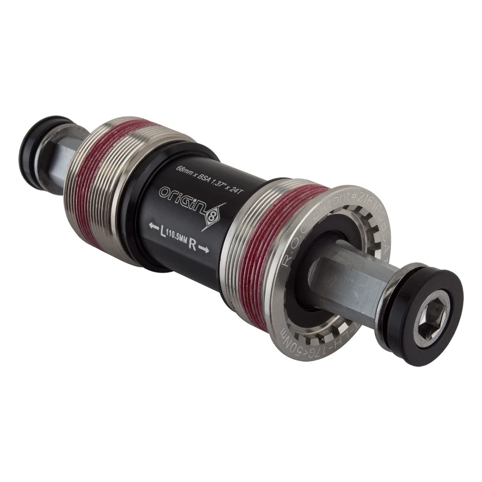 Origin8 TorqLite Square Taper Bottom Bracket 68x110.5 1.37x24T ENG thread 21301 - Image 1 of 1