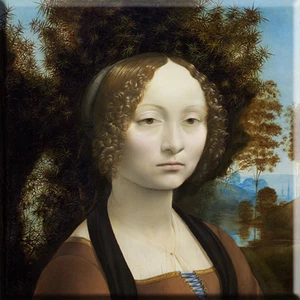 TIME4BILD LEONARDO DA VINCI Ginevra de'Benci BILD LEINWAND REPRODUKTION Qualität - Bild 1 von 5