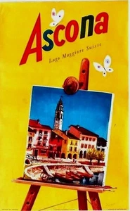 Original vintage poster ASCONA TICINO ARTIST PALETTE 1959 - Picture 1 of 1