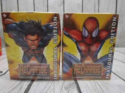 Marvel Recharge CCG Starter Decks A & B Inaugural Edition NEW Factory Sealed - Image 1 of 4