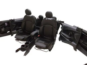 Asientos de cuero MINI Cooper F56 asientos deportivos asientos de cuero LCI Cross Punch / Carbon Black - Imagen 1 de 24