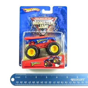 Hot Wheels Monster Jam SUPERMAN #31 - 1:64 2005 20+ Yrs Old SEALED NEW - Picture 1 of 9