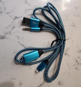 Cavo Aux Auto per Iphone Lightning a 3.5Mm Maschio Audio 2-In-1 Certificato MFI 4Ft - Foto 1 di 9