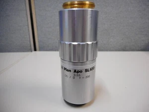 Mitutoyo 100X Microscope Objective Lens M PLAN APO SL100 378-813 Used - Picture 1 of 6