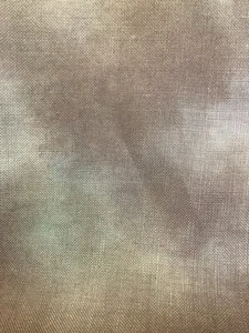 28 count Hand-dyed Cashel Linen - Veldt Moss Green & Prairie Bronze 1/8 Yard - Picture 1 of 5