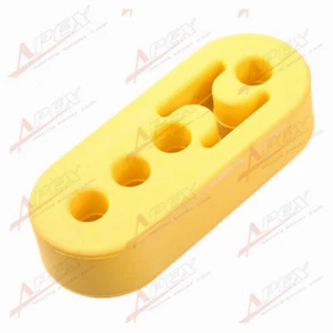Universal Yellow Polyurethane Adjustable Muffler Exhaust Hanger in 12mm Hole - Picture 1 of 3