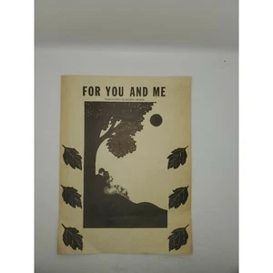 For You and Me. by Arland Decker Signed copy 1945 Sheet music - Picture 1 of 5