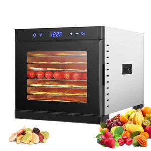 6/8 Layers Commercial Food Dehydrators Fruit Dehydrator Vegetable Snacks Drying - Picture 1 of 14