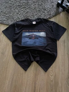 Vintage 2003 Blue Oyster Cult Rock Double Side Printed UK Tour T Shirt Size XL - Picture 1 of 8