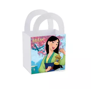 8 Mulan Leckerli Box Party Gastgeschenk Beute Goody Bag Geburtstag 3" x 3" - Bild 1 von 6