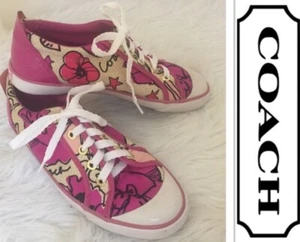 Coach Poppy Pink Petal Barrett Sneaker mit Lederakzenten Gr. 6,5! - Bild 1 von 10