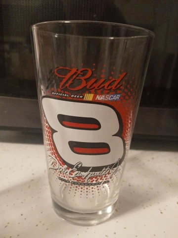 Budweiser Dale Earnhardt Jr. #8 NASCAR  Pint glasses/I have 3 in stock Cover