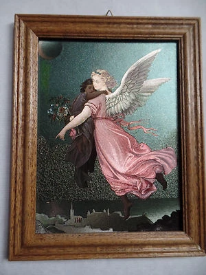 WAGNER Schutzengelbild Traumengel mit Rahmen Alubild Sonderpreis 2. Wahl