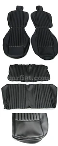 Fiat 124 Spider Black Seat Covers 69-78 New - Picture 1 of 1