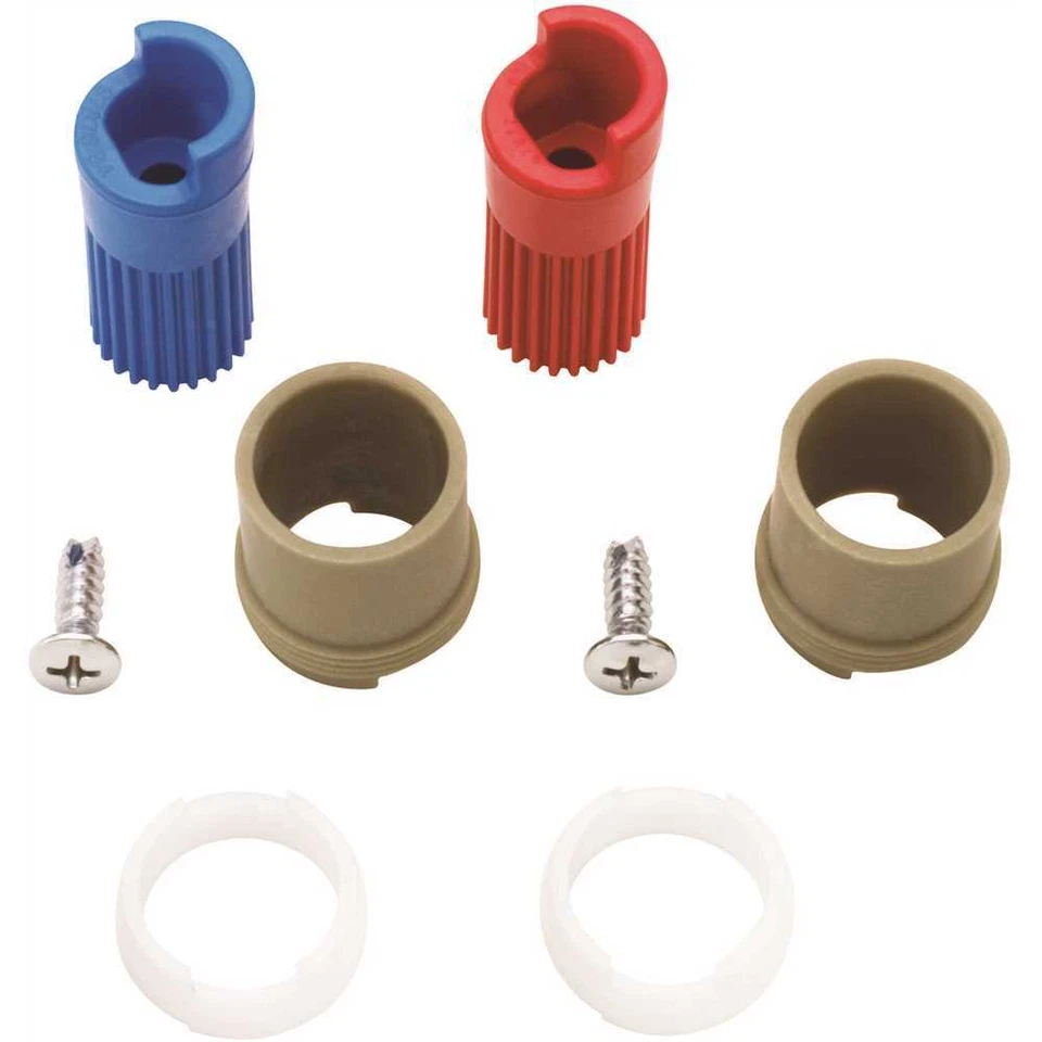 Комплект удлинителей стержня, горячая и холодная сторона, Monticello широко распространенный красный и синий - Изображение 1 из 1